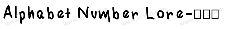 Alphabet Number Lore字体转换